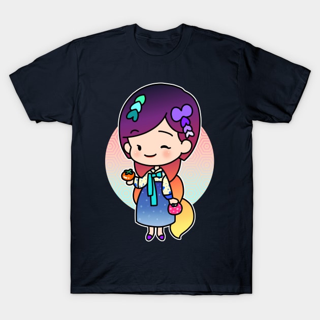 Korean girl in Hanbok T-Shirt by spacemandu